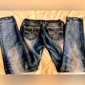 ROCK REVIVAL FLO EASY SKINNY STRETCH JEAN size 31 long
